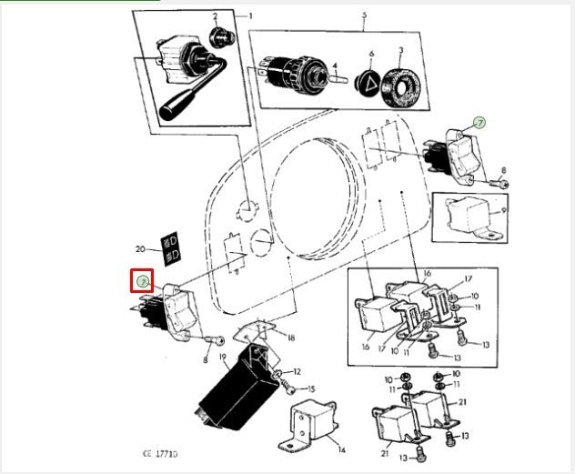Buton Contact John Deere AL32113