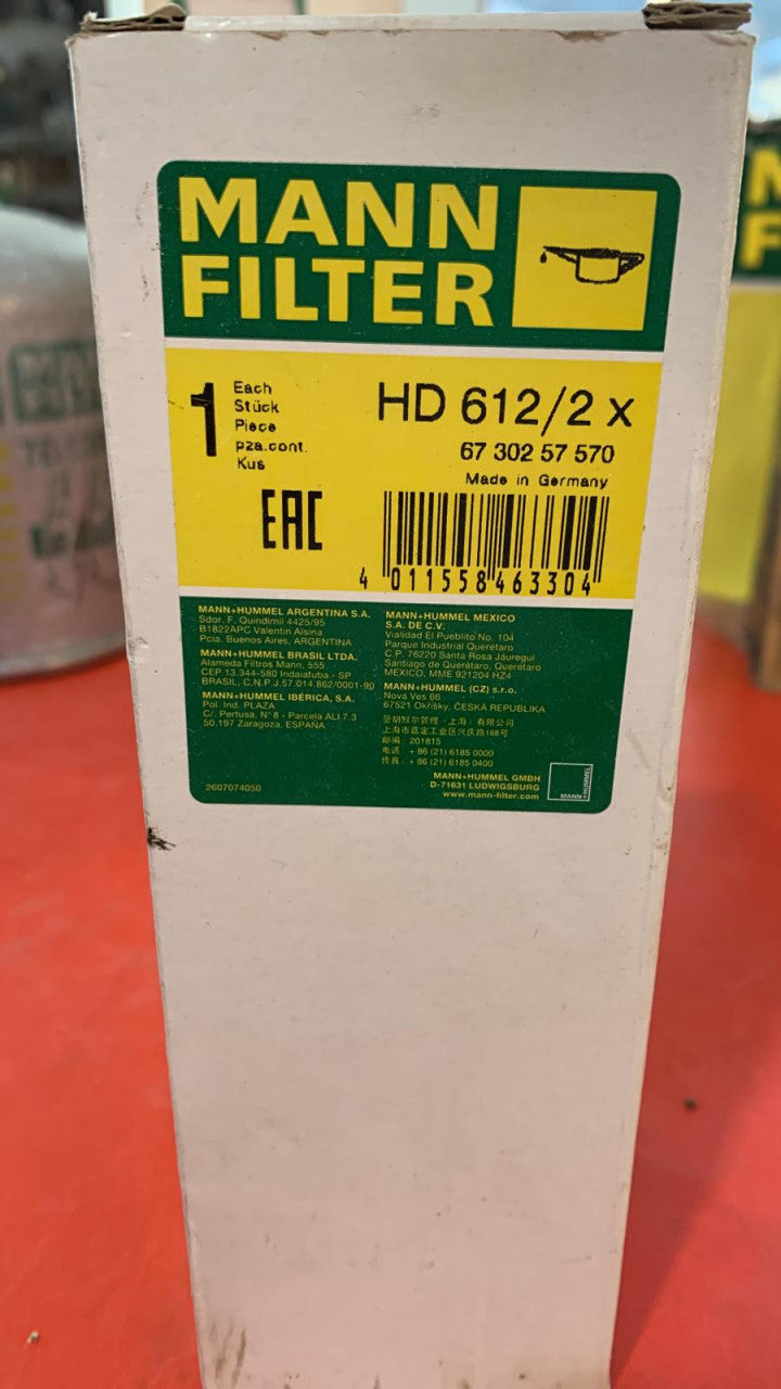 Filtru Mann HD 612/2 x