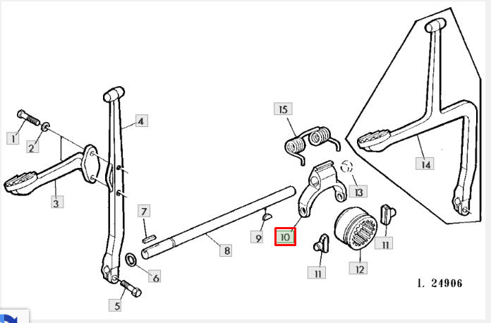 Furca John Deere T28126