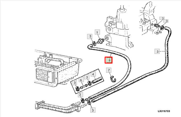 Furtun OEM John Deere AL110954